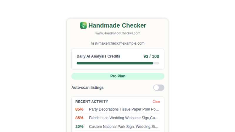 Handmade Checker